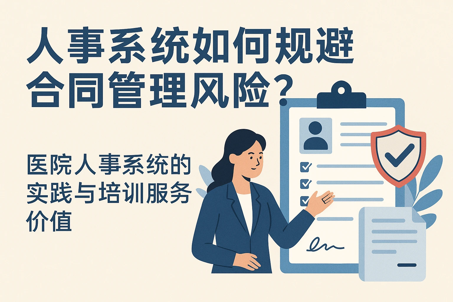 人事系统如何规避合同管理风险？医院人事系统的实践与培训服务价值