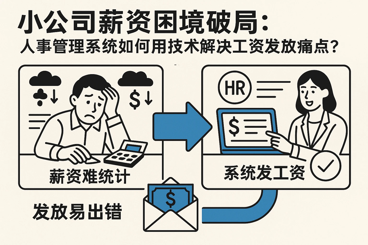 小公司薪资困境破局：人事管理系统如何用技术解决工资发放痛点？