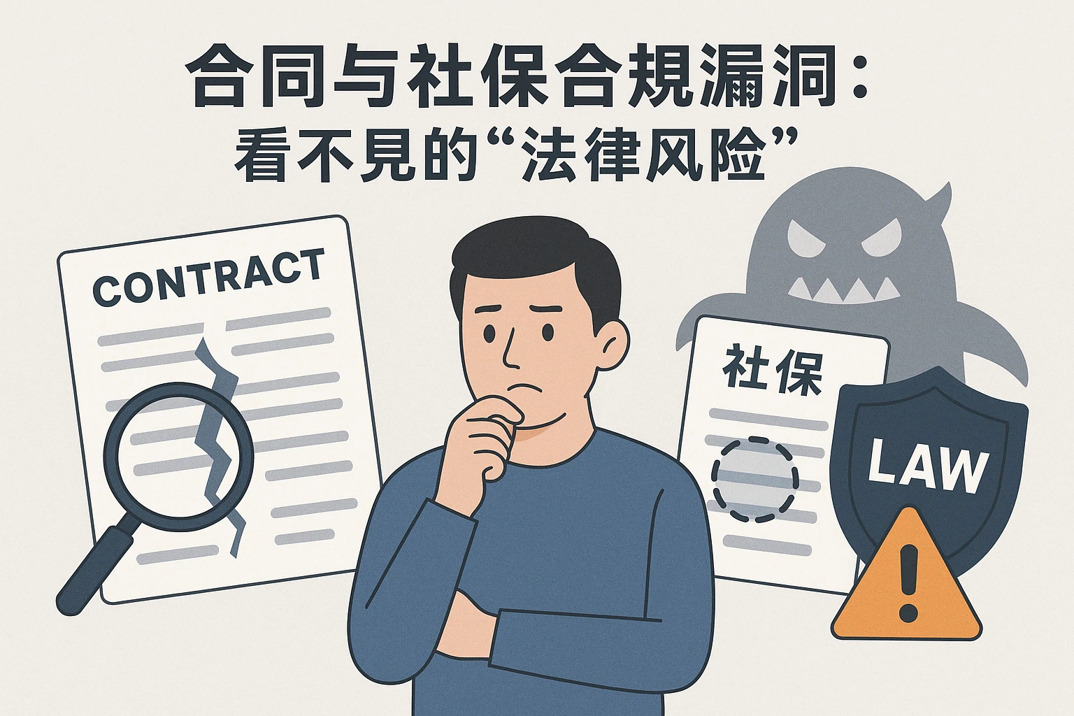 2. 合同与社保合规漏洞：看不见的“法律风险”
