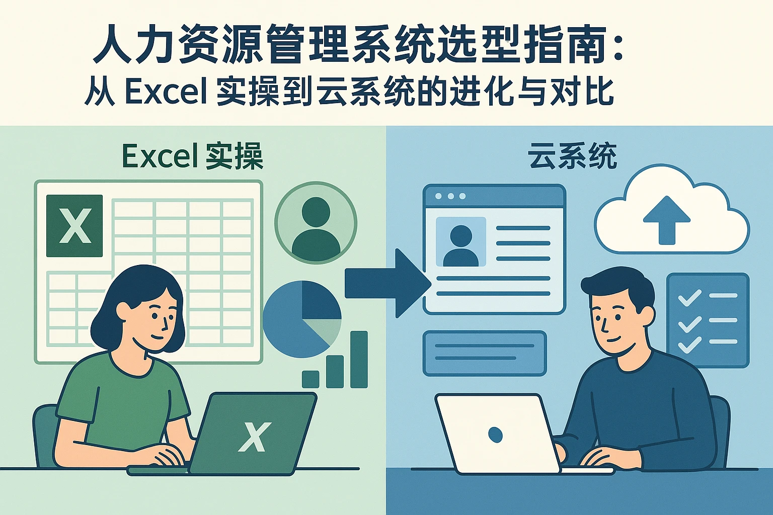 人力资源管理系统选型指南：从Excel实操到云系统的进化与对比