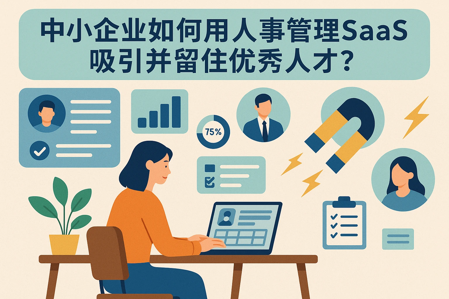 中小企业如何用人事管理SaaS吸引并留住优秀人才？