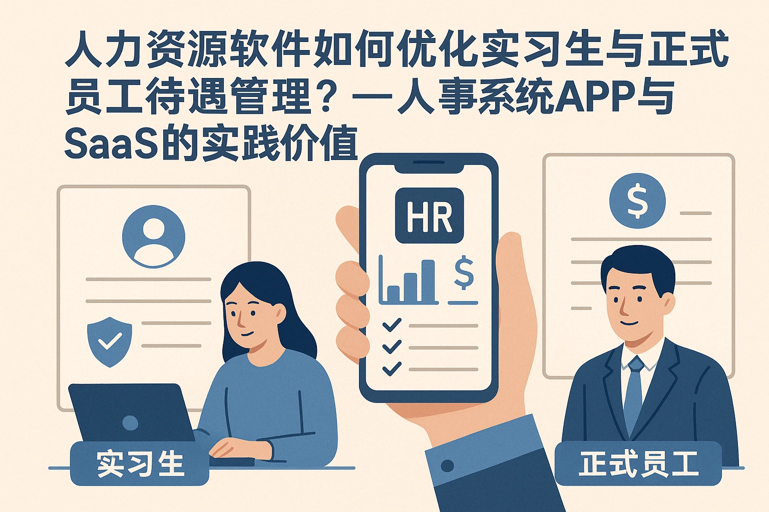 人力资源软件如何优化实习生与正式员工待遇管理？——人事系统APP与SaaS的实践价值
