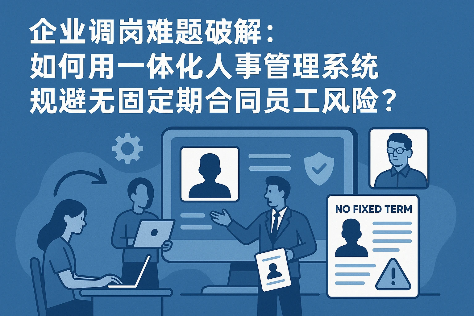 企业调岗难题破解：如何用一体化人事管理系统规避无固定期合同员工风险？