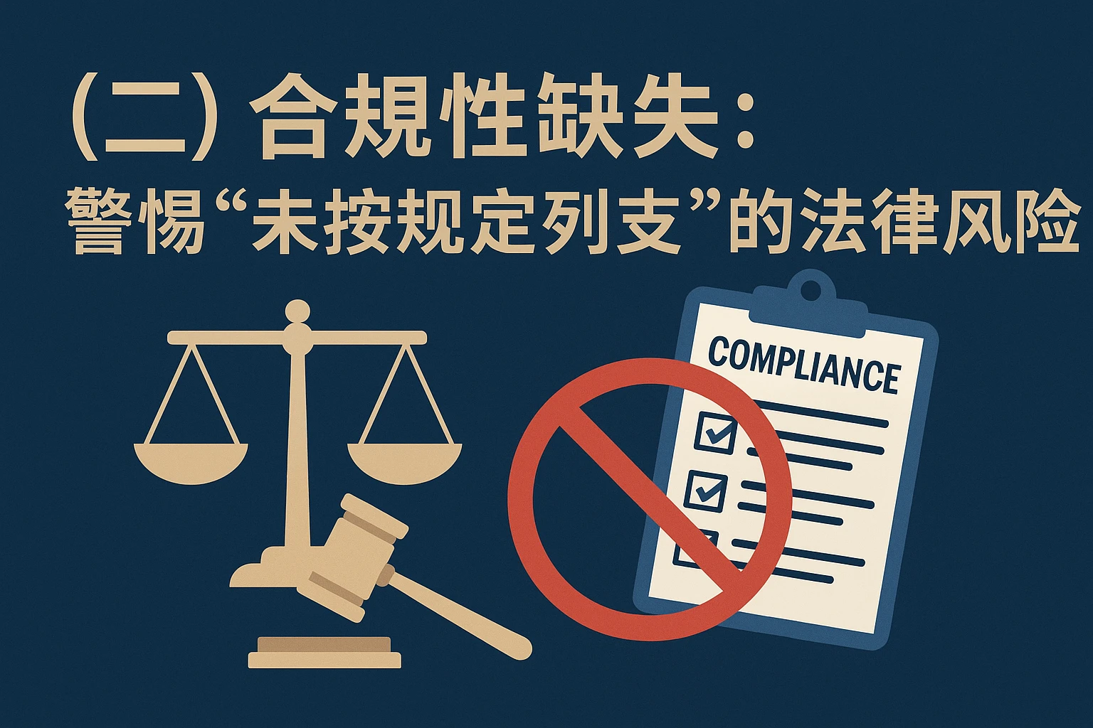 （二）合规性缺失：警惕“未按规定列支”的法律风险