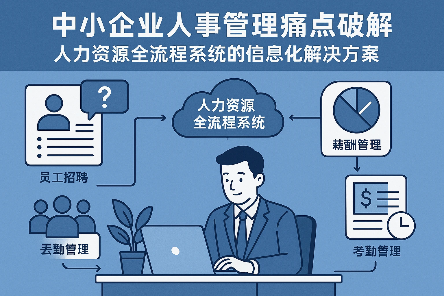 中小企业人事管理痛点破解：人力资源全流程系统的信息化解决方案