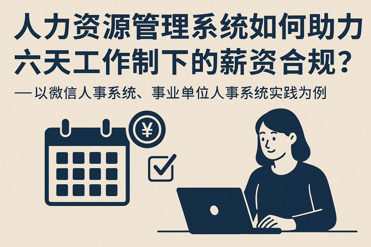 人力资源管理系统如何助力六天工作制下的薪资合规？——以微信人事系统、事业单位人事系统实践为例