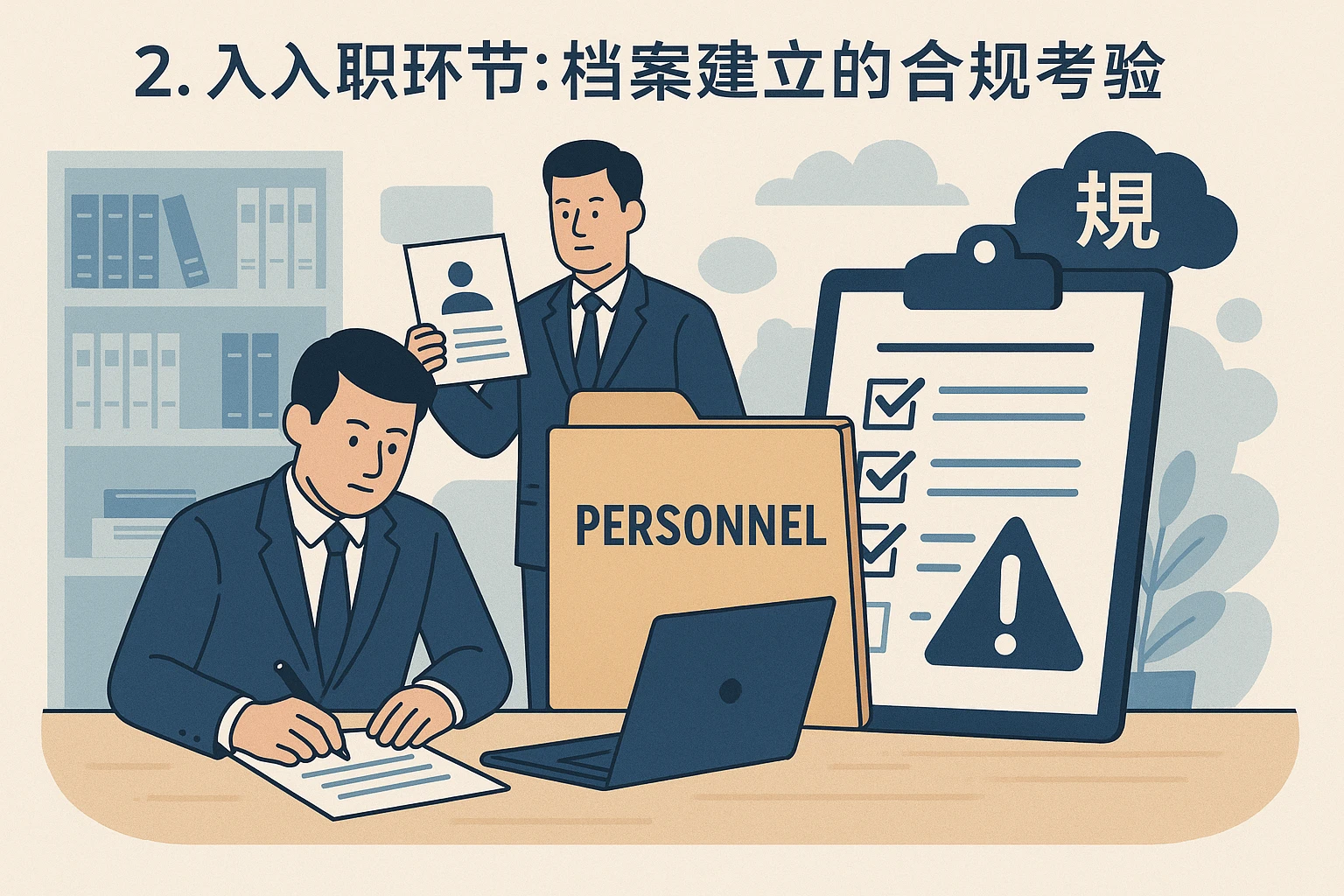 2. 入职环节：档案建立的“合规考验”