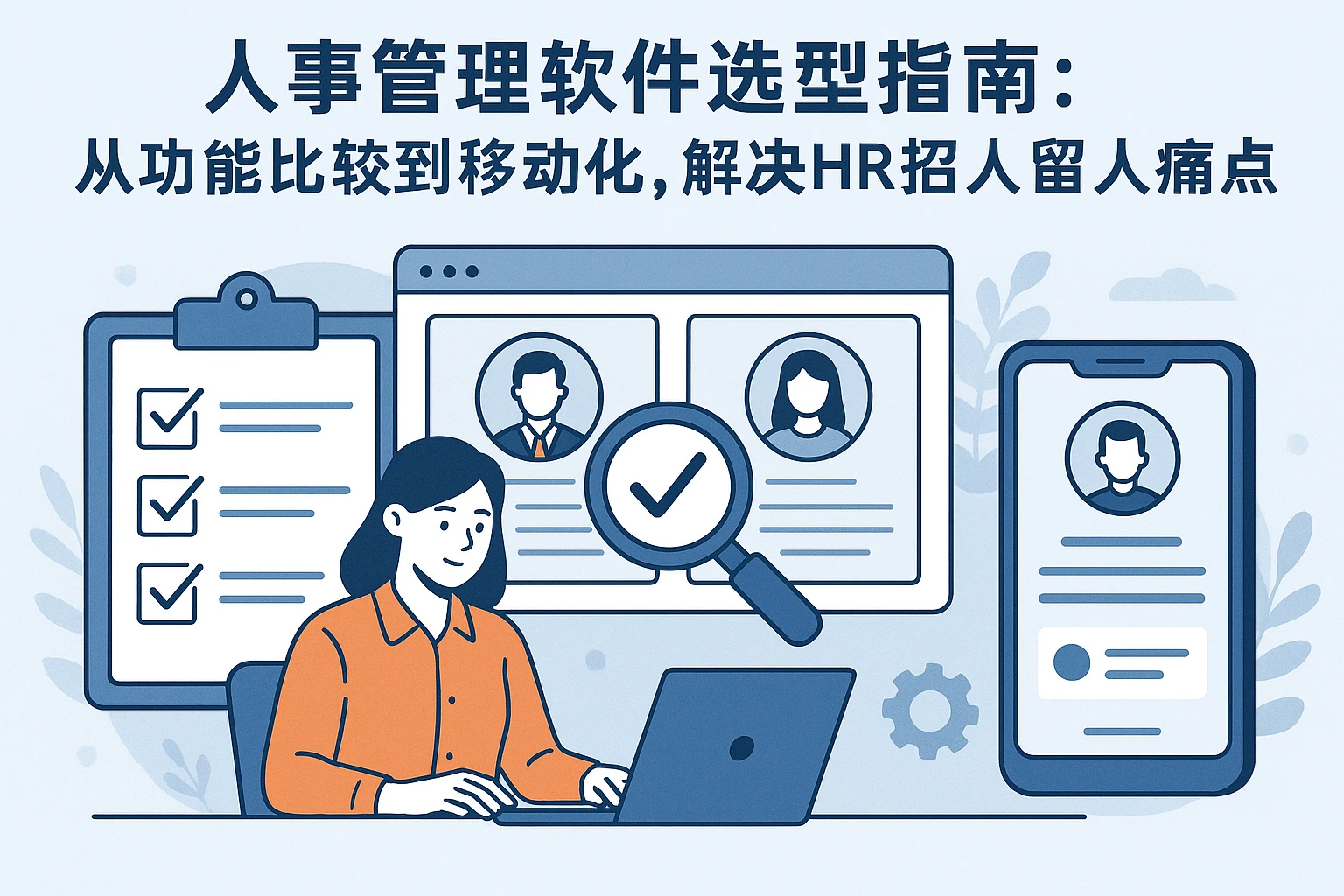 人事管理软件选型指南:从功能比较到移动化,解决HR招人留人权痛点