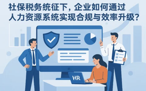 社保税务统征下，企业如何通过人力资源系统实现合规与效率升级？
