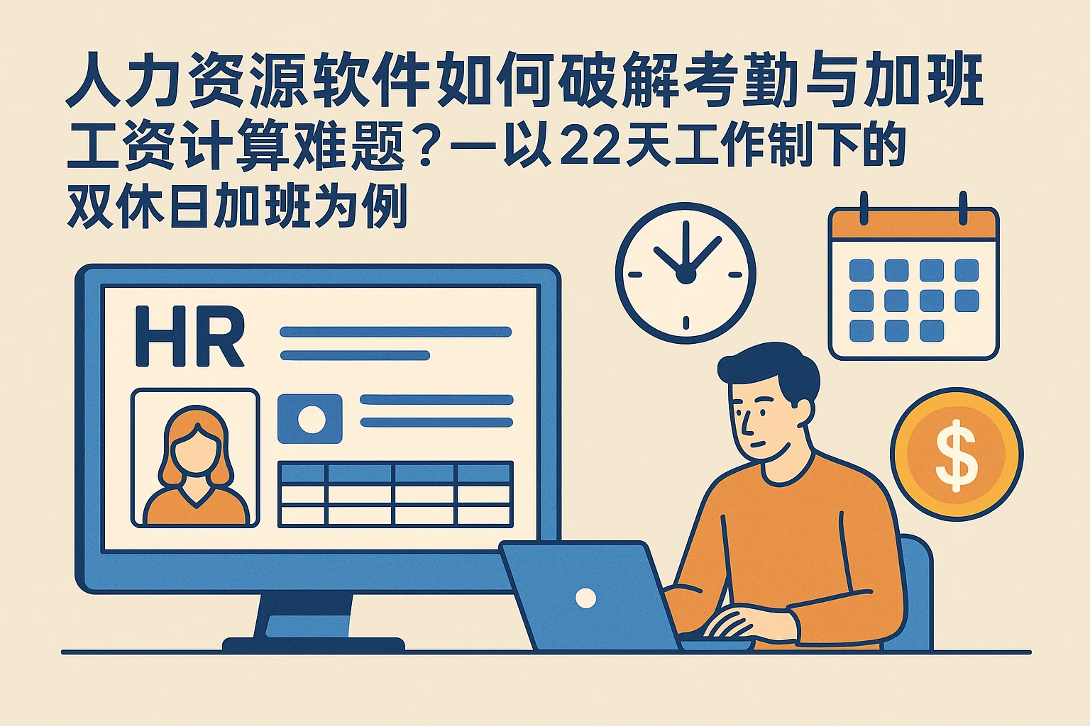 人力资源软件如何破解考勤与加班工资计算难题？——以22天工作制下的双休日加班为例