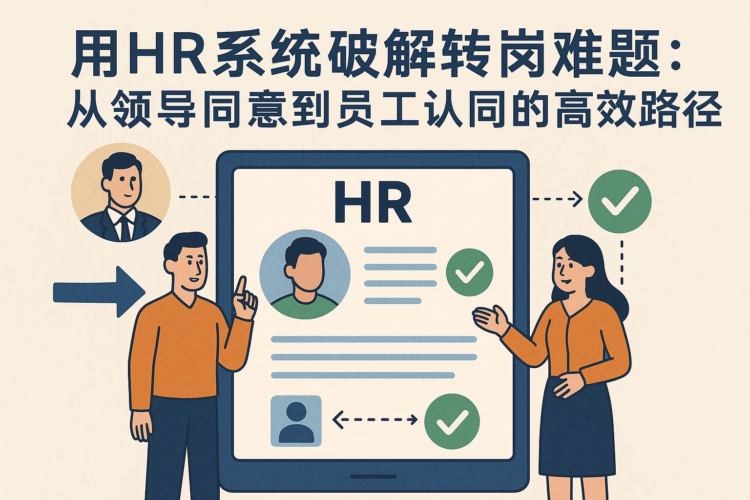 用HR系统破解转岗难题：从领导同意到员工认同的高效路径
