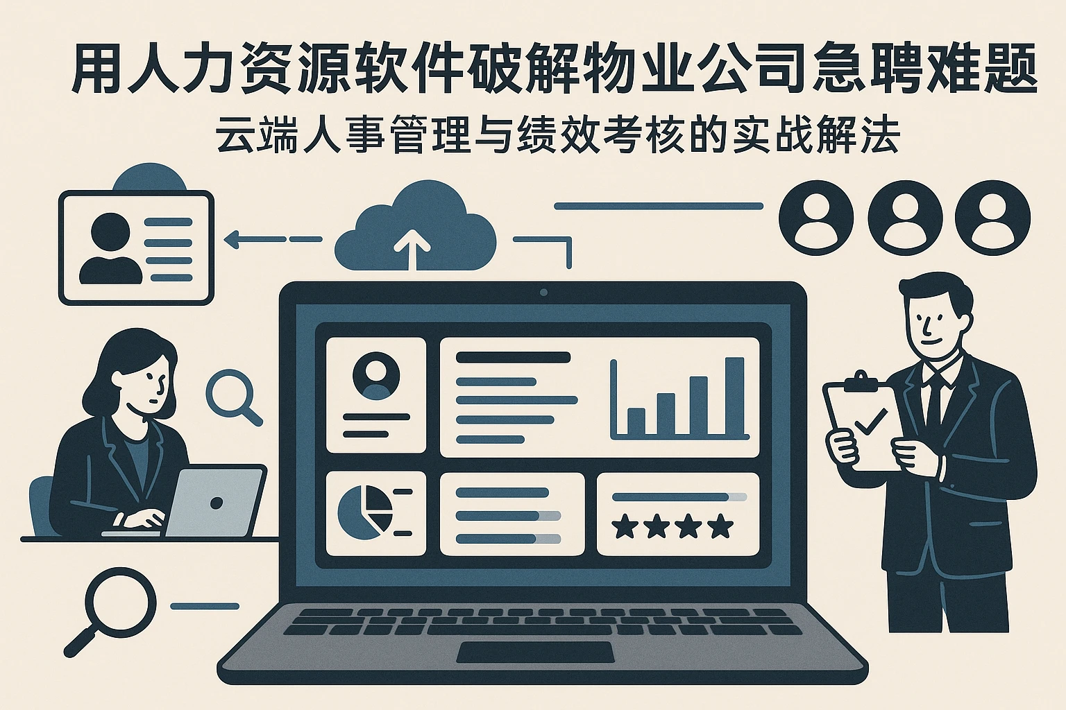 用人力资源软件破解物业公司急聘难题：云端人事管理与绩效考核的实战解法