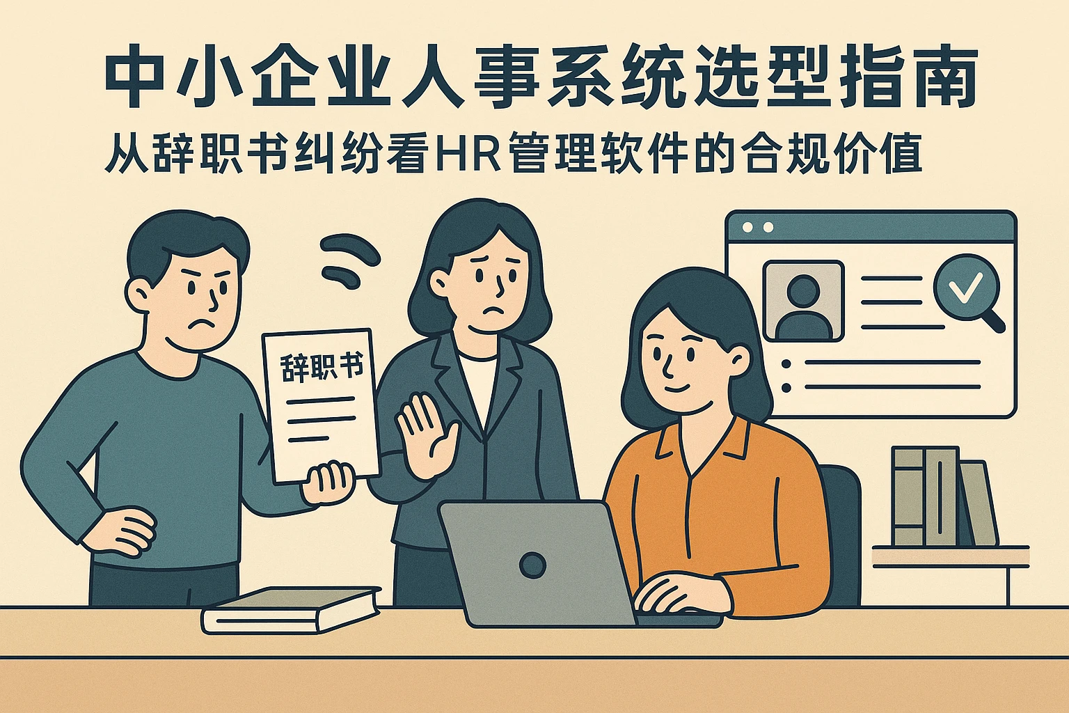 中小企业人事系统选型指南：从辞职书纠纷看HR管理软件的合规价值