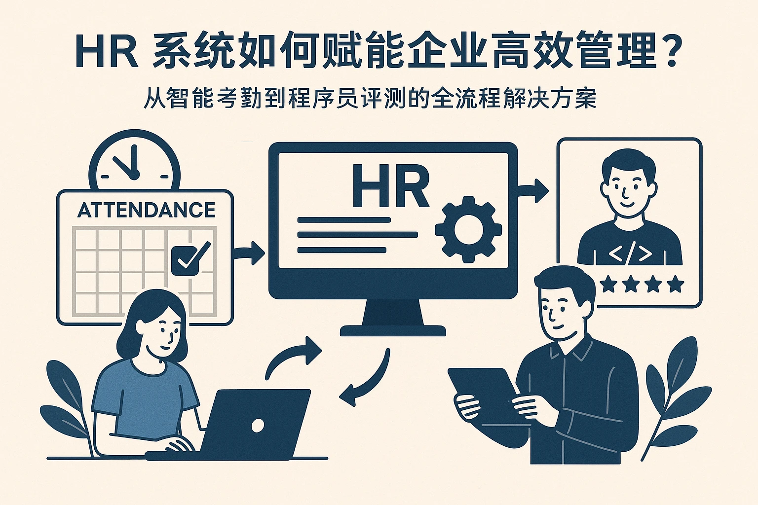 HR系统如何赋能企业高效管理？从智能考勤到程序员评测的全流程解决方案