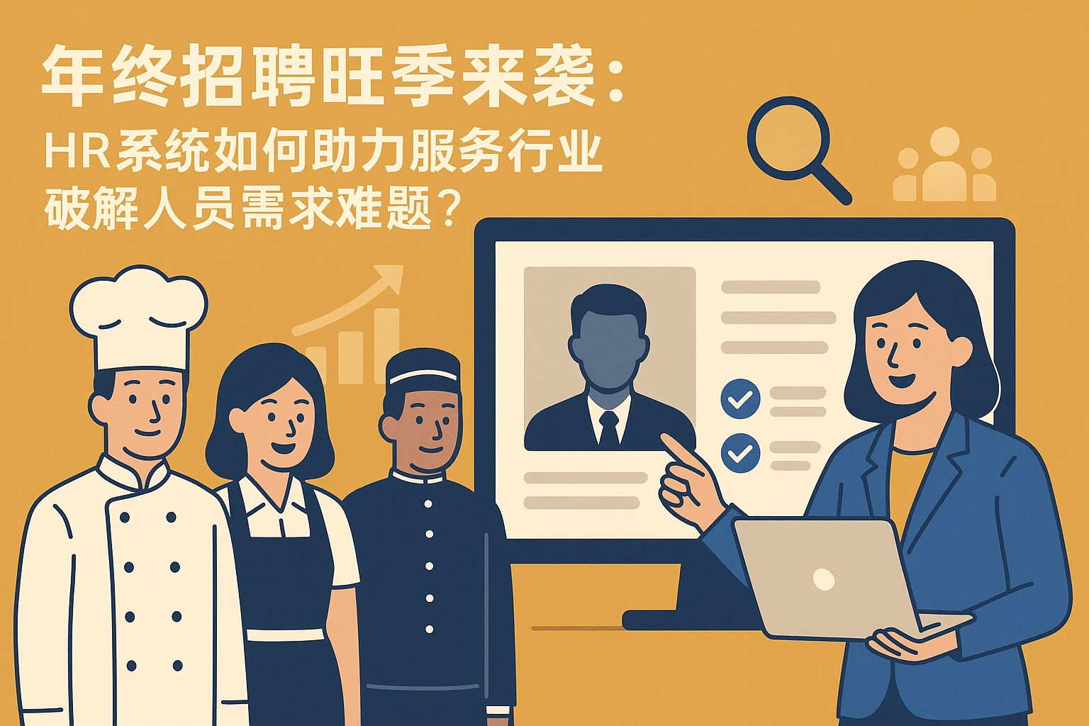 年终招聘旺季来袭：HR系统如何助力服务行业破解人员需求难题？