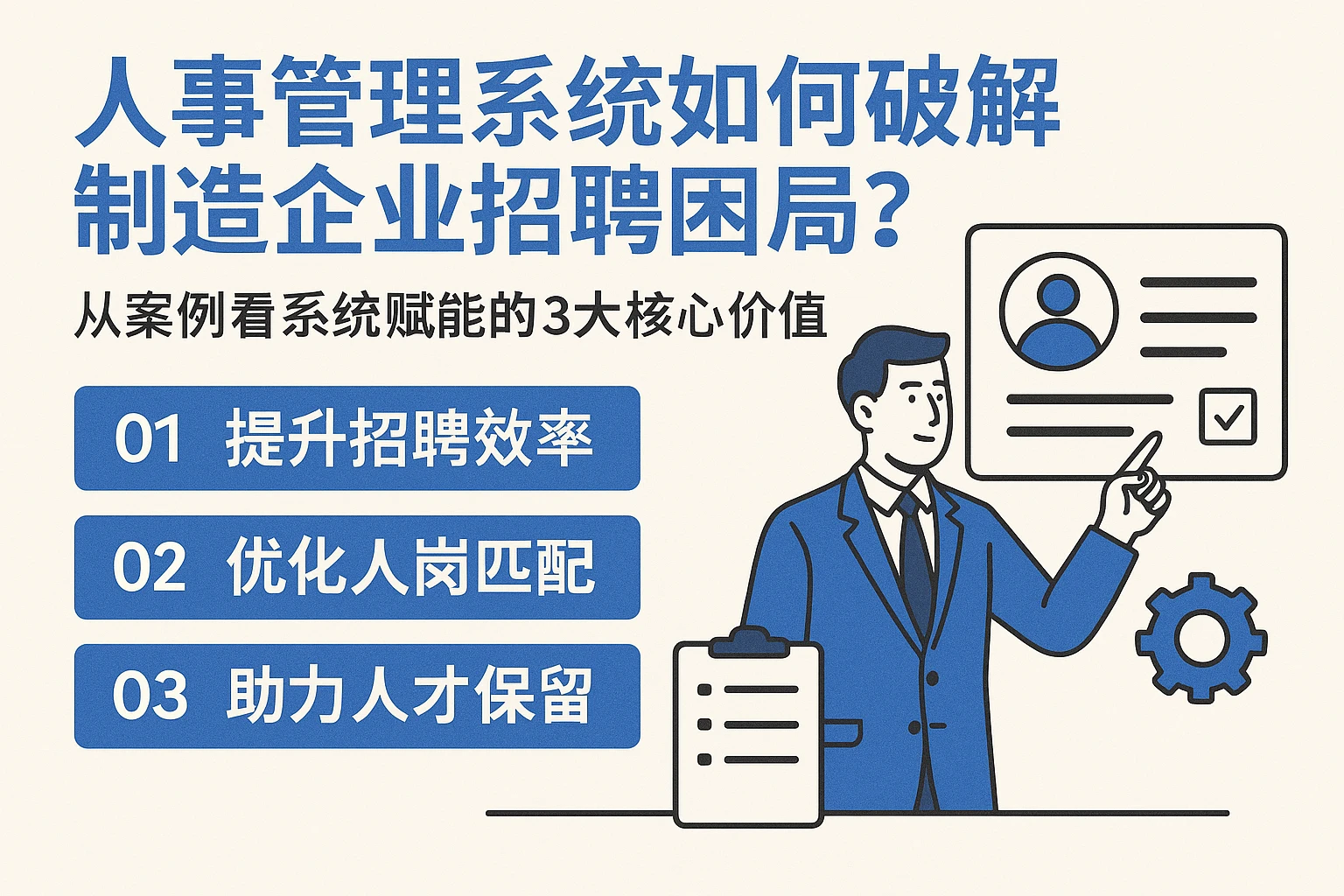 人事管理系统如何破解制造企业招聘困局？从案例看系统赋能的3大核心价值