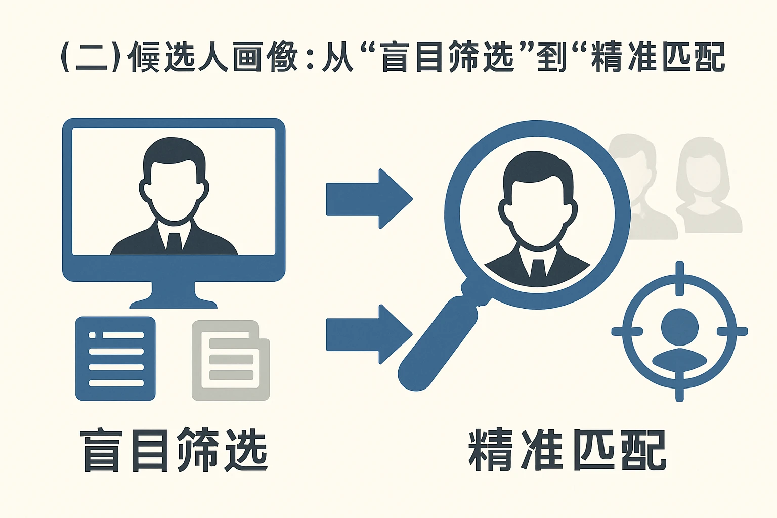 （二）候选人画像：从“盲目筛选”到“精准匹配”