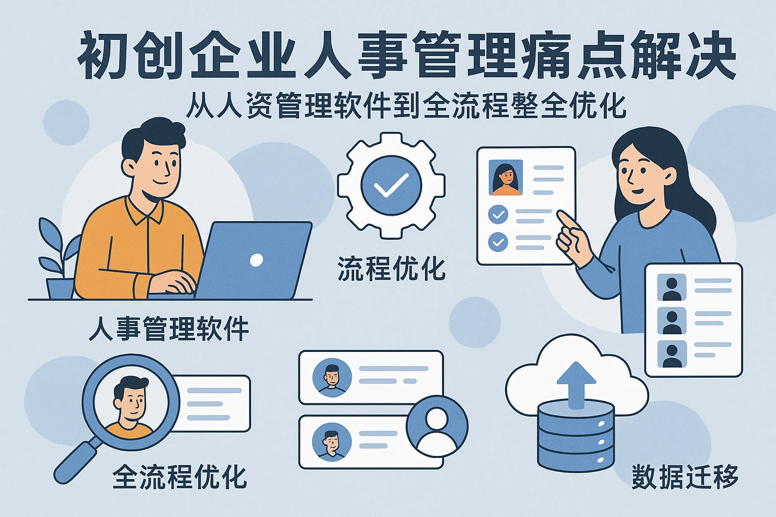 初创企业人事管理痛点解决：从人事管理软件到数据迁移的全流程优化
