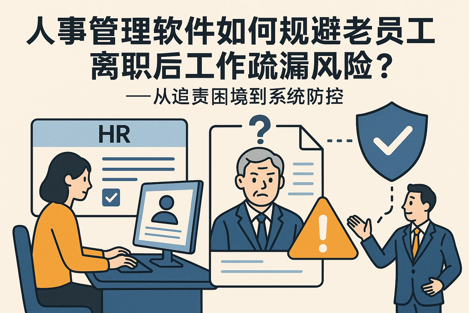 人事管理软件如何规避老员工离职后工作疏漏风险？——从追责困境到系统防控