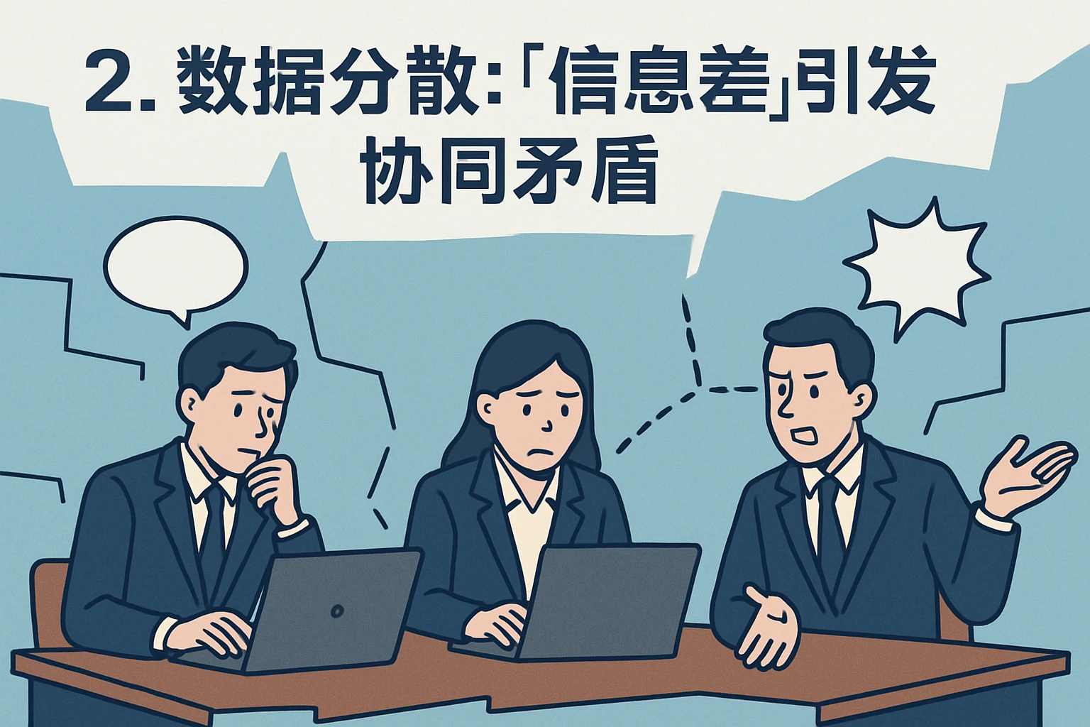 2. 数据分散：“信息差”引发协同矛盾