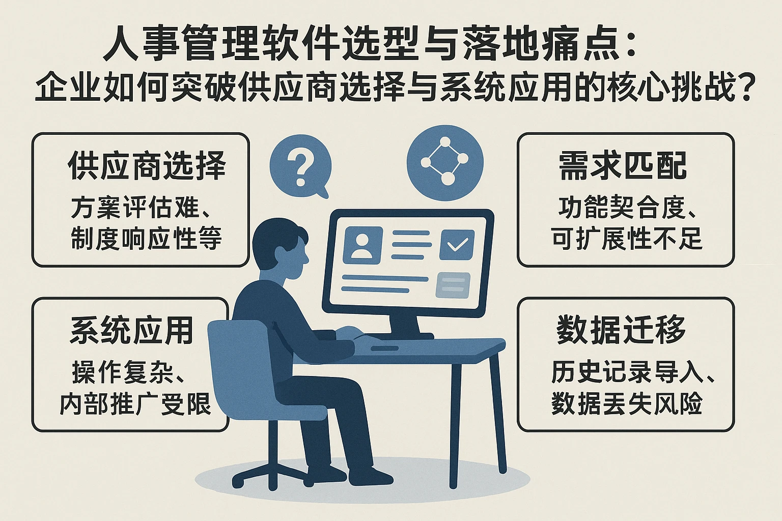 人事管理软件选型与落地痛点：企业如何突破供应商选择与系统应用的核心挑战？