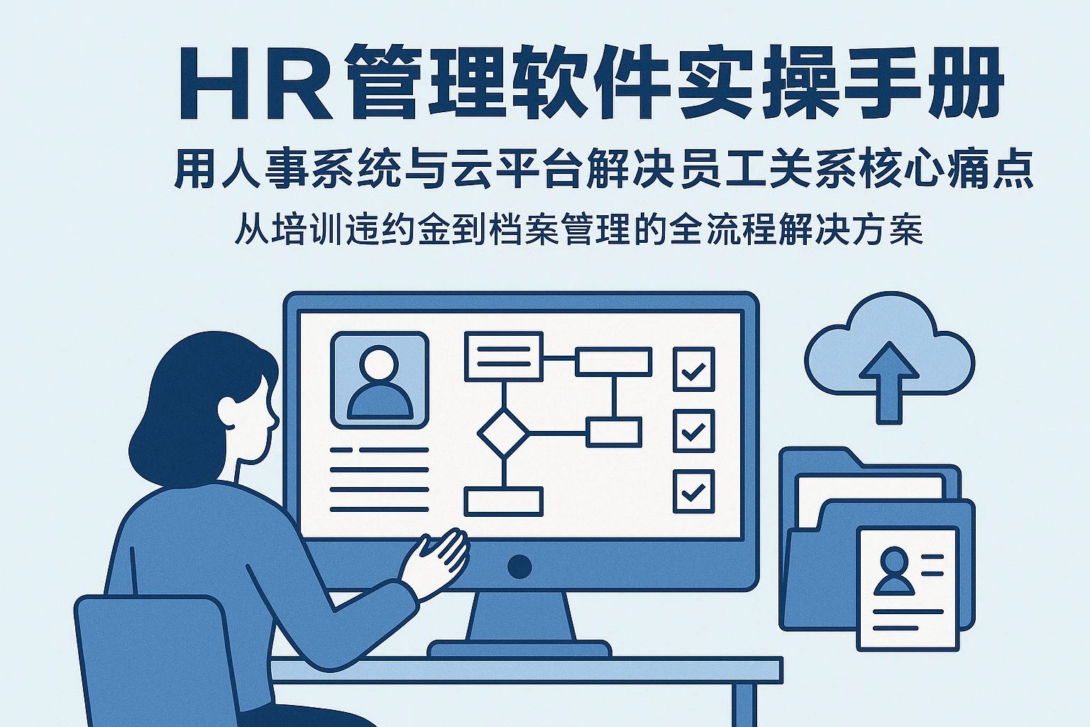 HR管理软件实操手册：用人事系统与云平台解决员工关系核心痛点——从培训违约金到档案管理的全流程解决方案