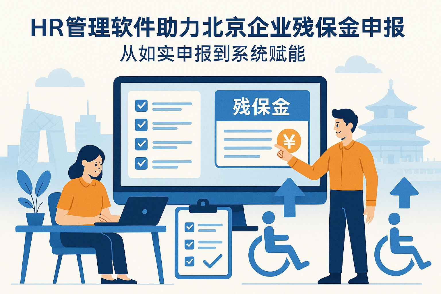 HR管理软件助力北京企业残保金申报：从如实申报到系统赋能
