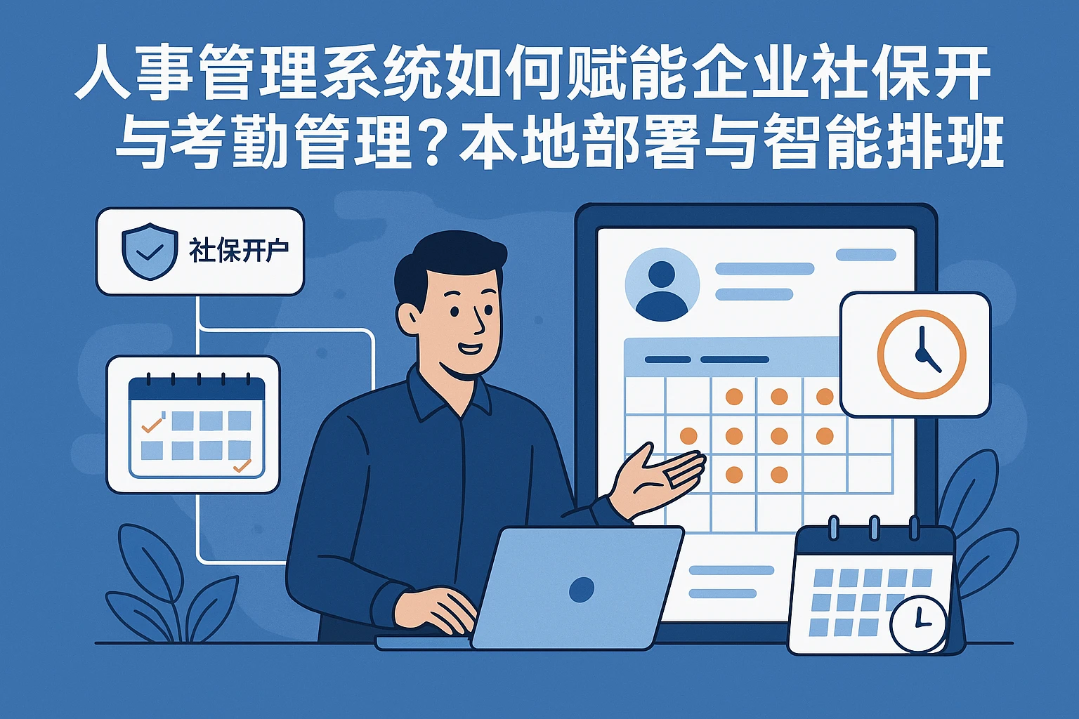 人事管理系统如何赋能企业社保开户与考勤管理？本地部署与智能排班的实践指南