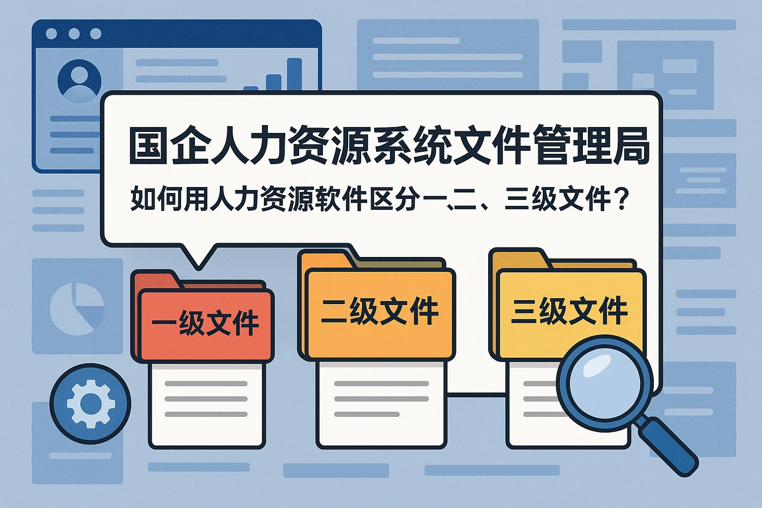 国企人力资源系统文件管理指南:如何用人力资源软件区分一、二、三级文件?
