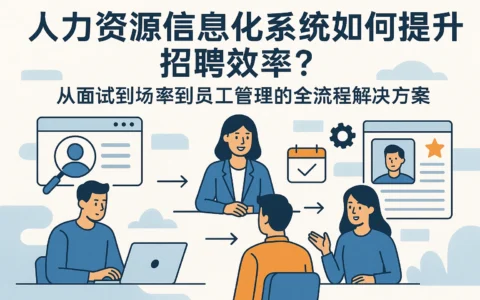 人力资源信息化系统如何提升招聘效率？从面试到场率到员工管理的全流程解决方案