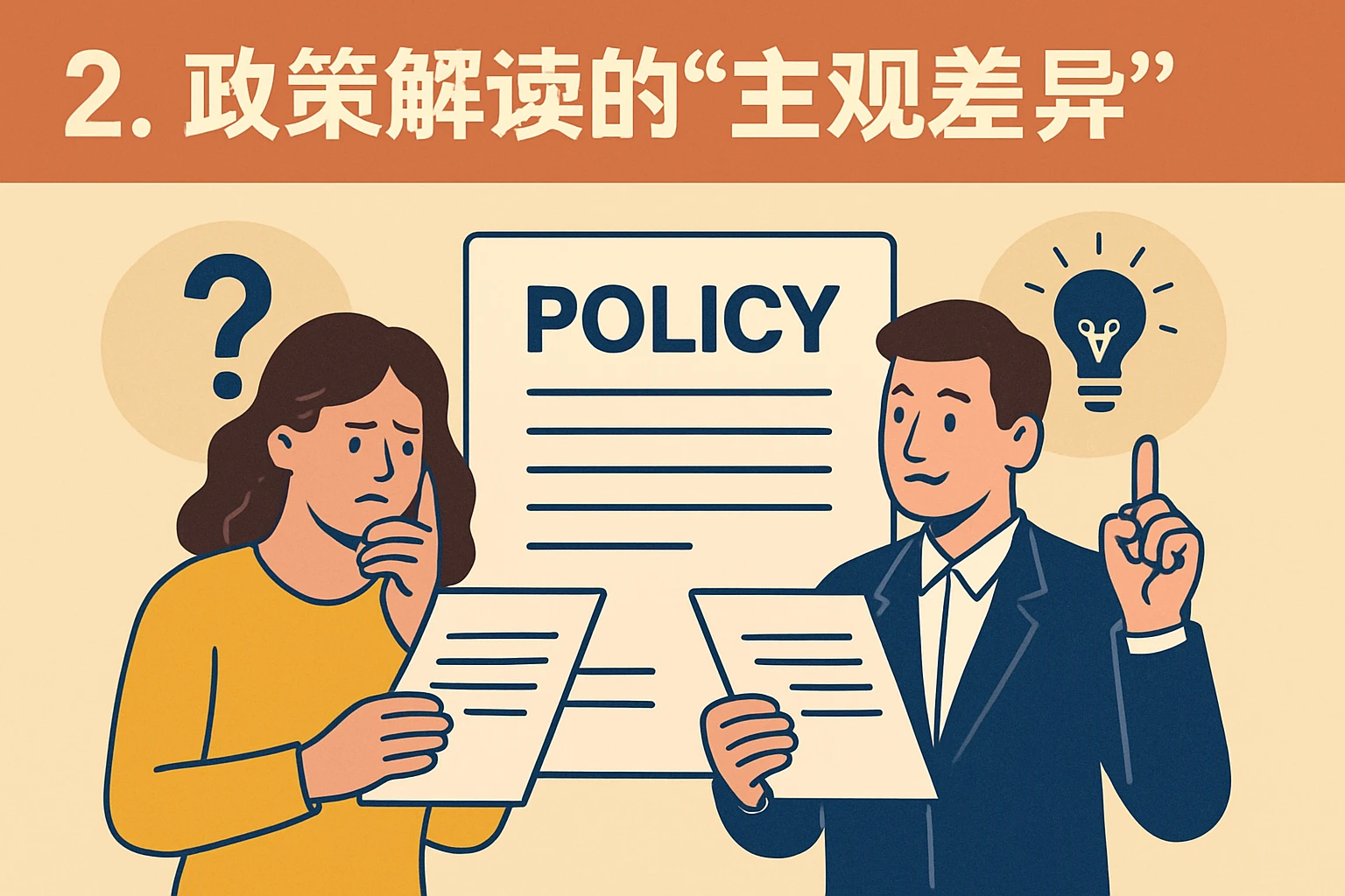 2. 政策解读的“主观差异”