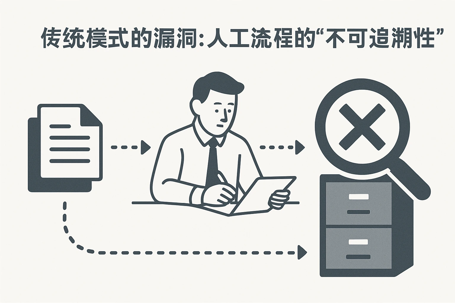 2. 传统模式的漏洞：人工流程的“不可追溯性”