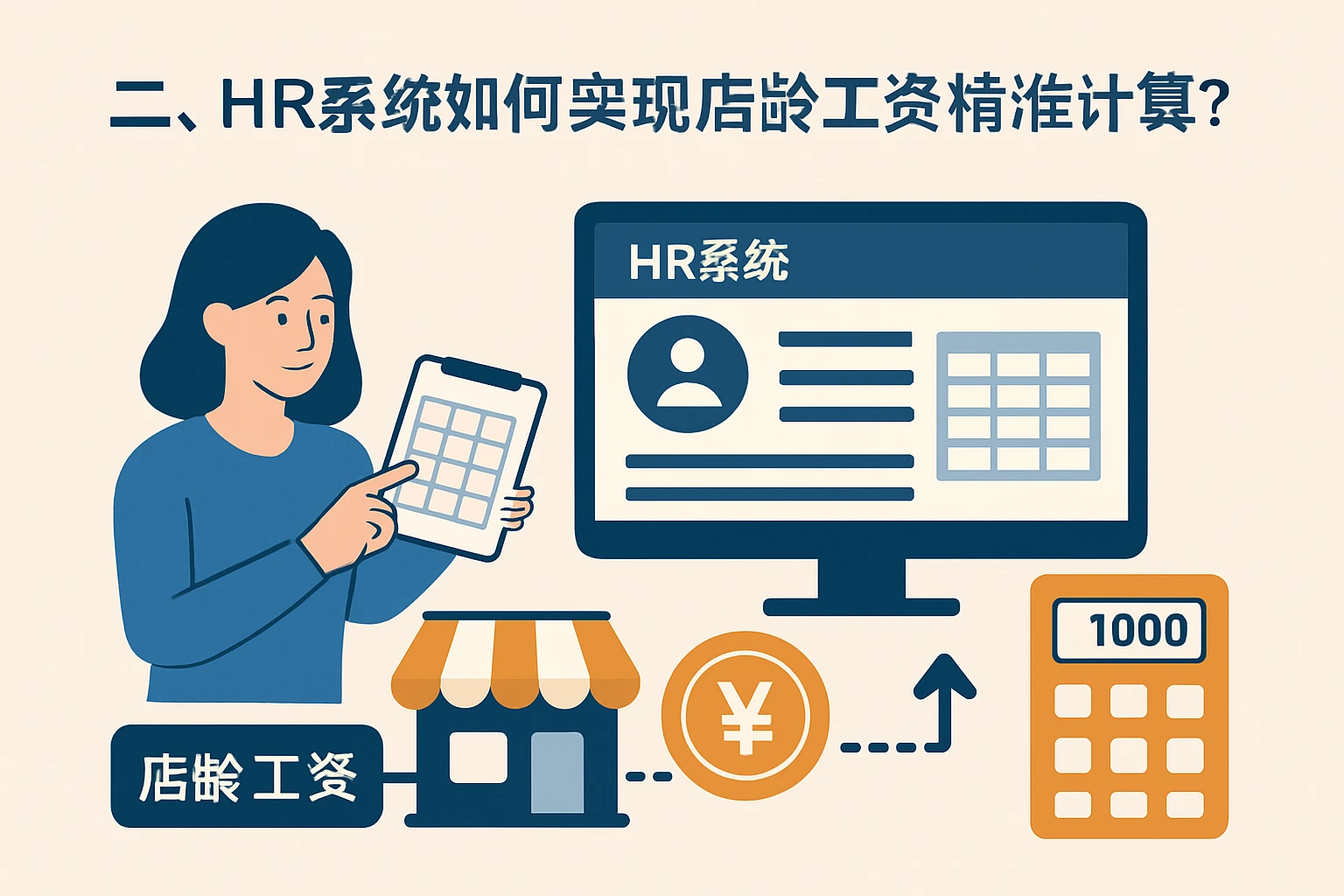 二、HR系统如何实现店龄工资精准计算？