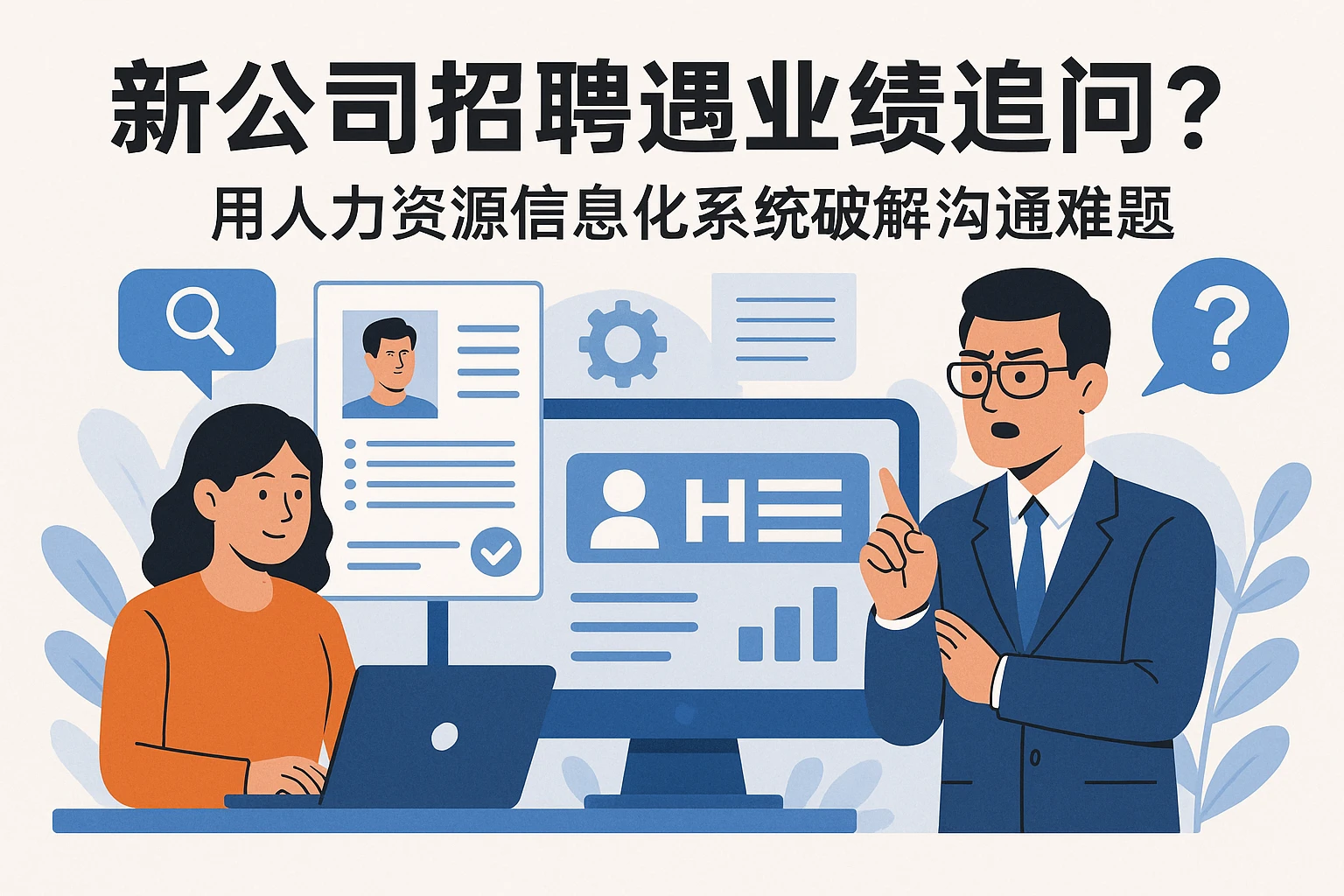 新公司招聘遇业绩追问？用人力资源信息化系统破解沟通难题