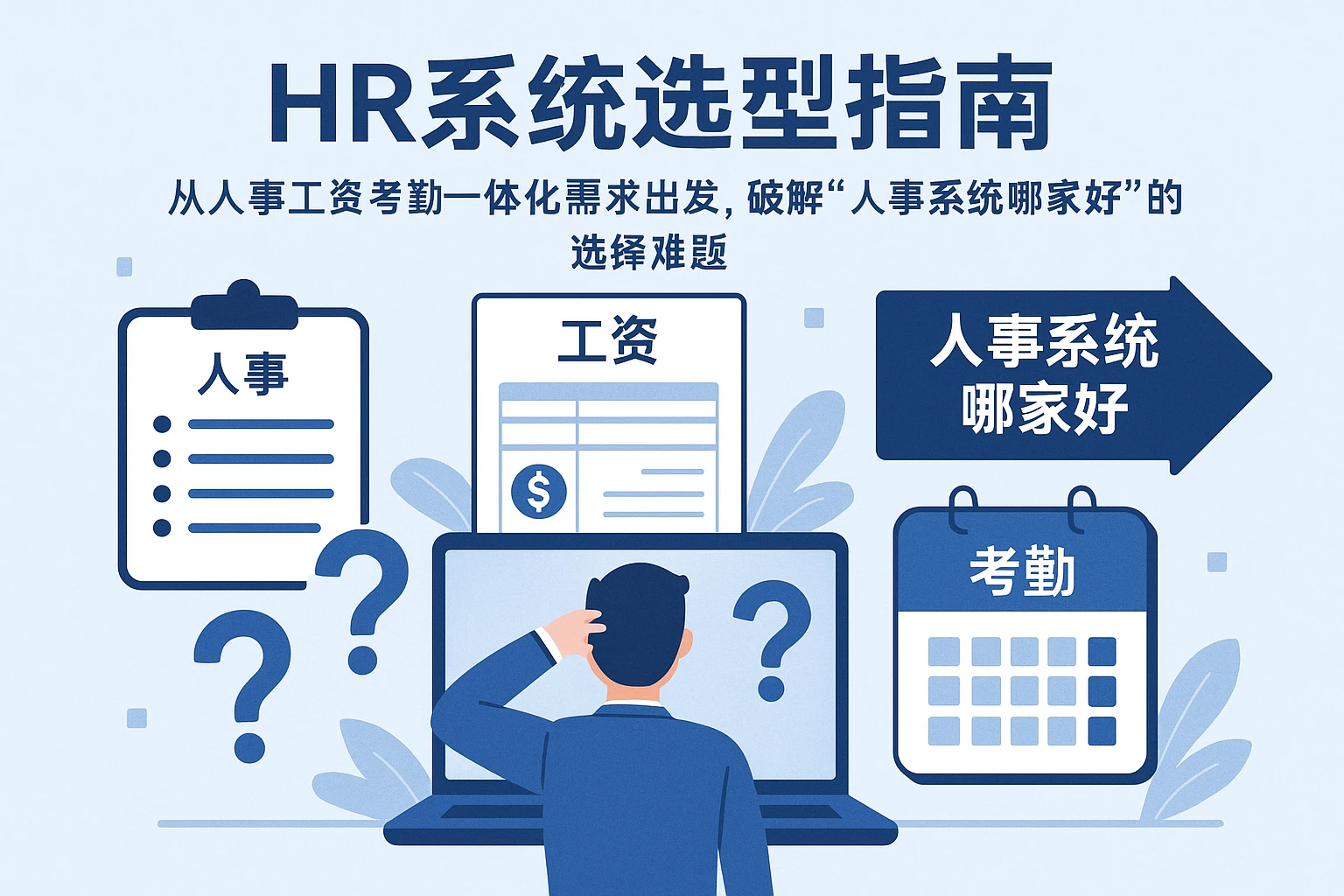 HR系统选型指南：从人事工资考勤一体化需求出发，破解“人事系统哪家好”的选择难题