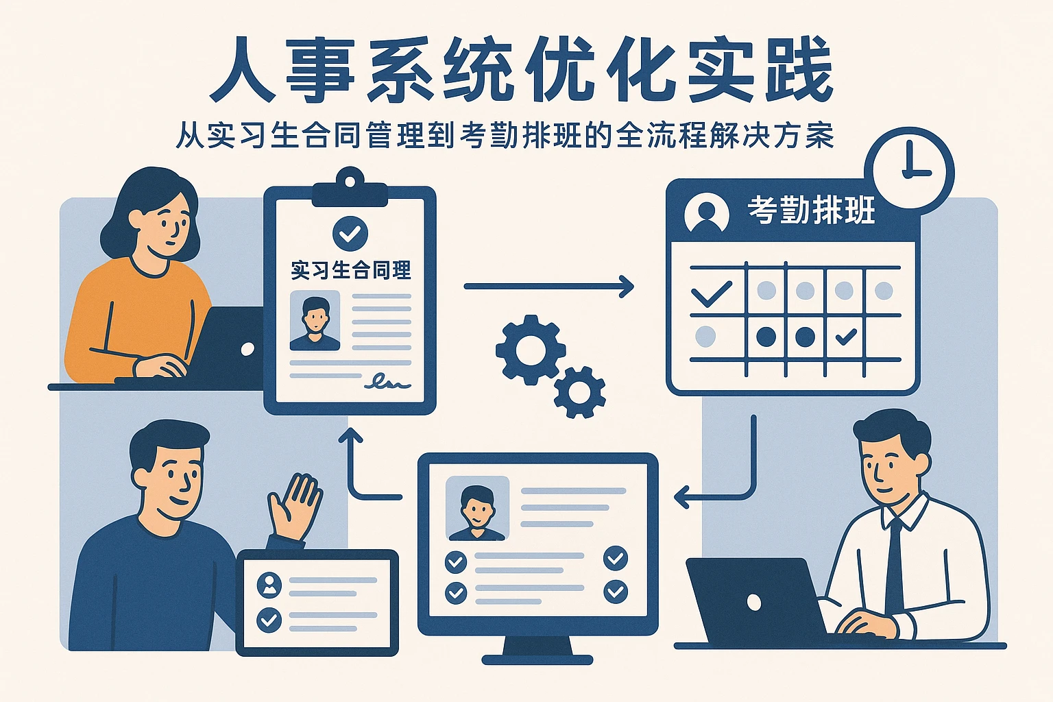 人事系统优化实践：从实习生合同管理到考勤排班的全流程解决方案