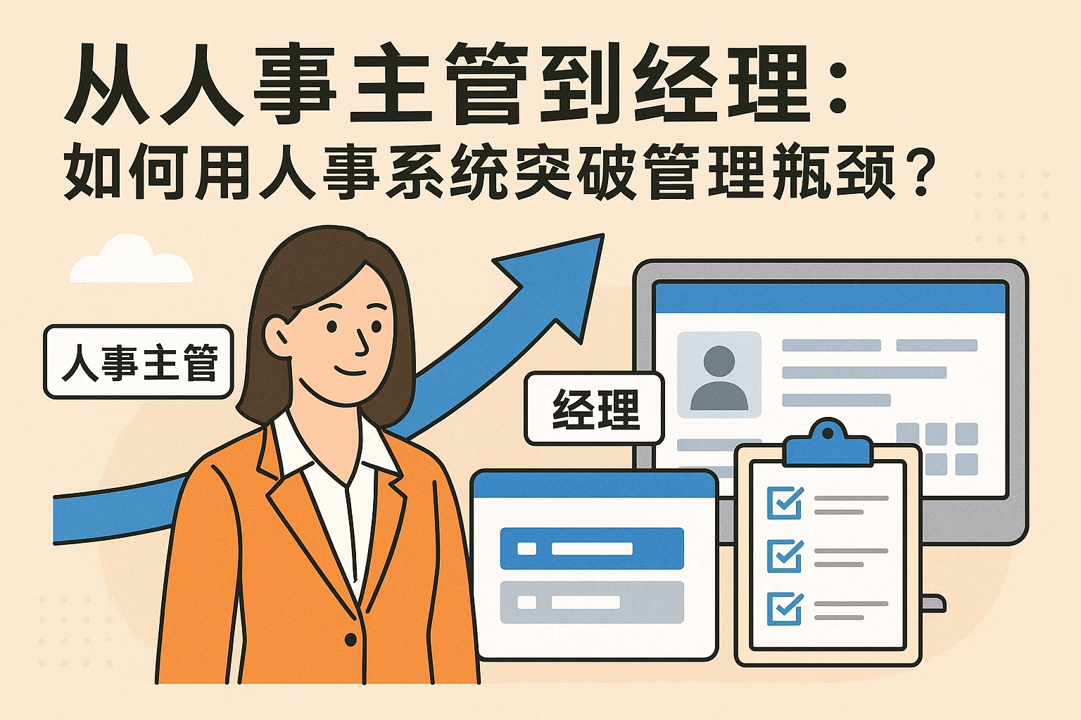 从人事主管到经理：如何用人事系统突破管理瓶颈？