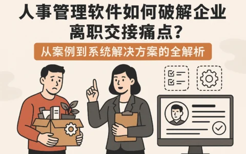 人事管理软件如何破解企业离职交接痛点？从案例到系统解决方案的全解析