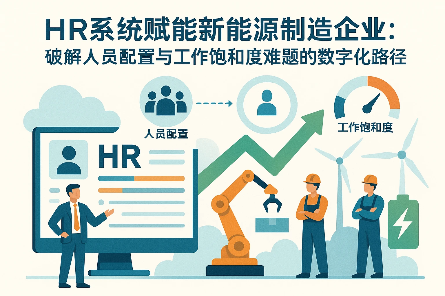 HR系统赋能新能源制造企业：破解人员配置与工作饱和度难题的数字化路径