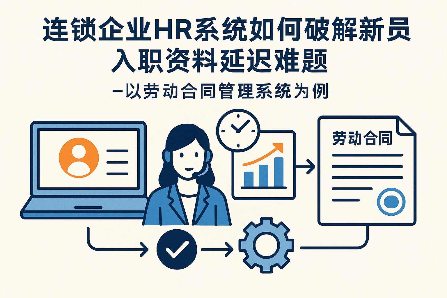 连锁企业HR系统如何破解新员工入职资料延迟难题——以劳动合同管理系统为例