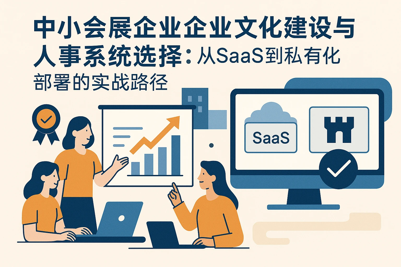 中小会展企业企业文化建设与人事系统选择：从SaaS到私有化部署的实战路径