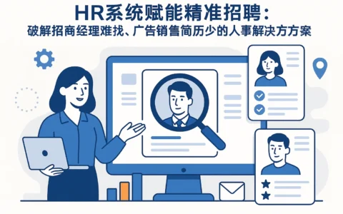 HR系统赋能精准招聘：破解招商经理难找、广告销售简历少的人事解决方案
