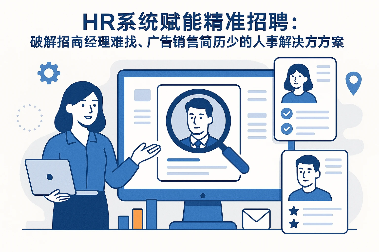 HR系统赋能精准招聘：破解招商经理难找、广告销售简历少的人事解决方案