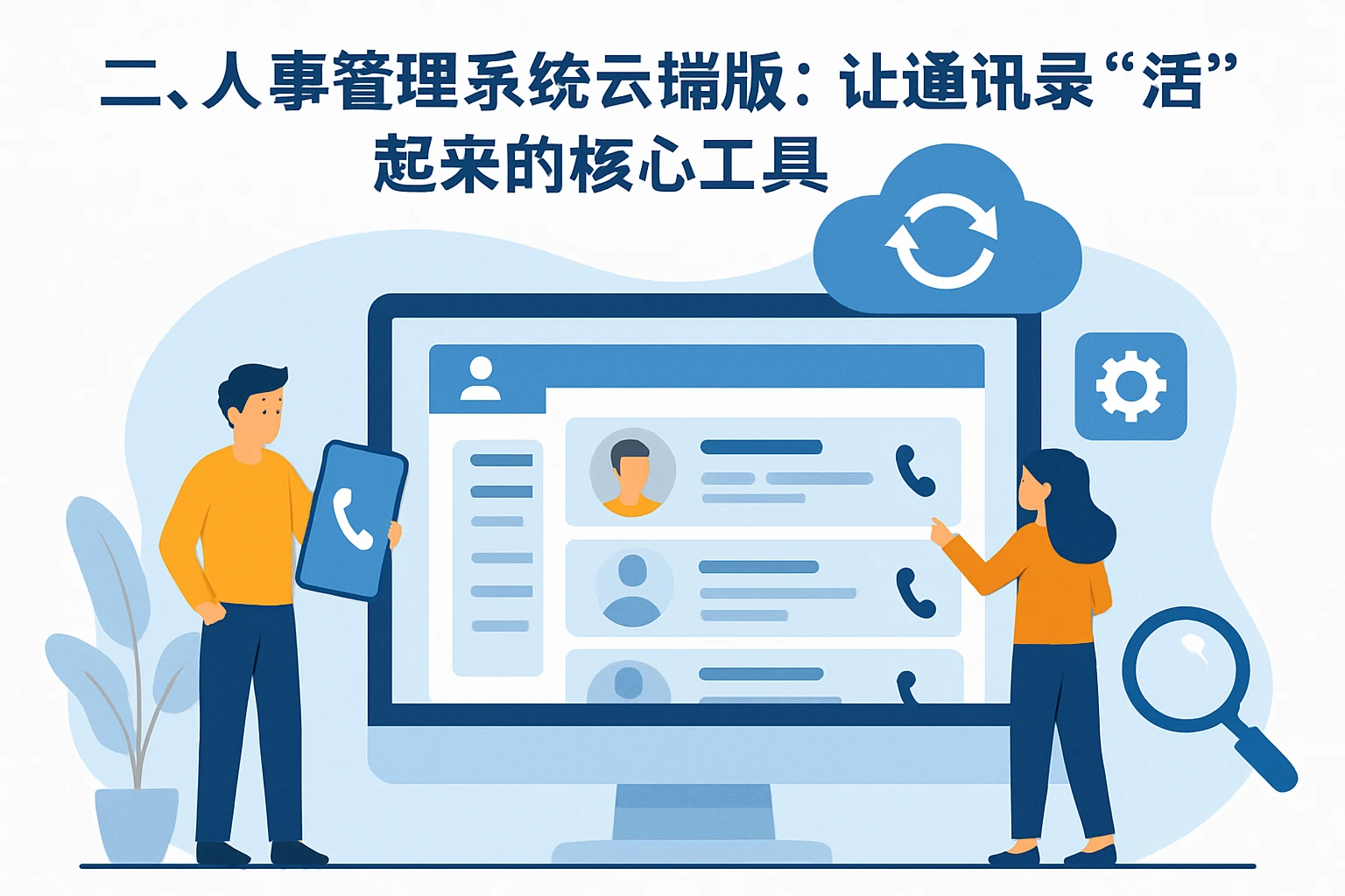 二、人事管理系统云端版：让通讯录“活”起来的核心工具