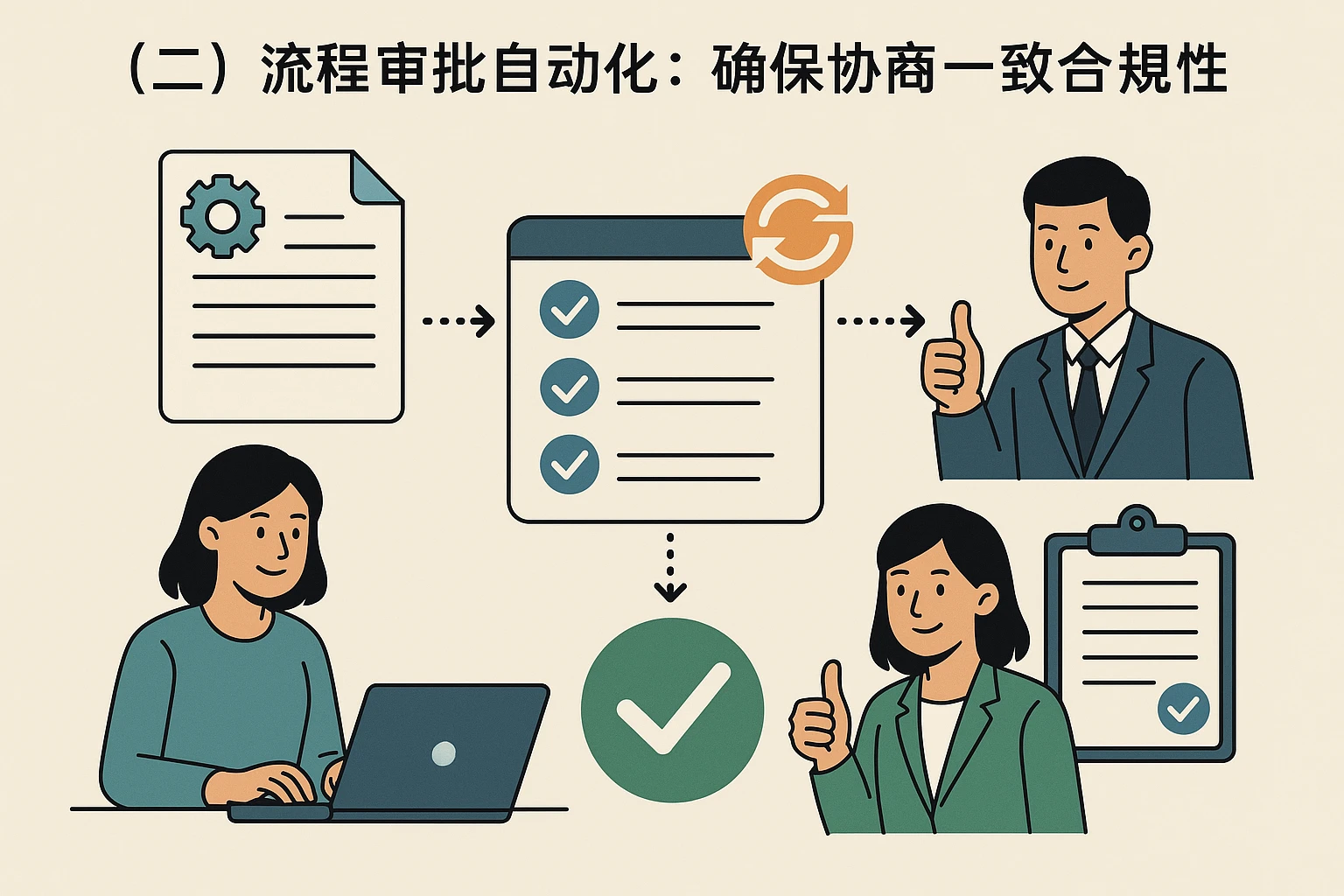 （二）流程审批自动化：确保协商一致的合规性