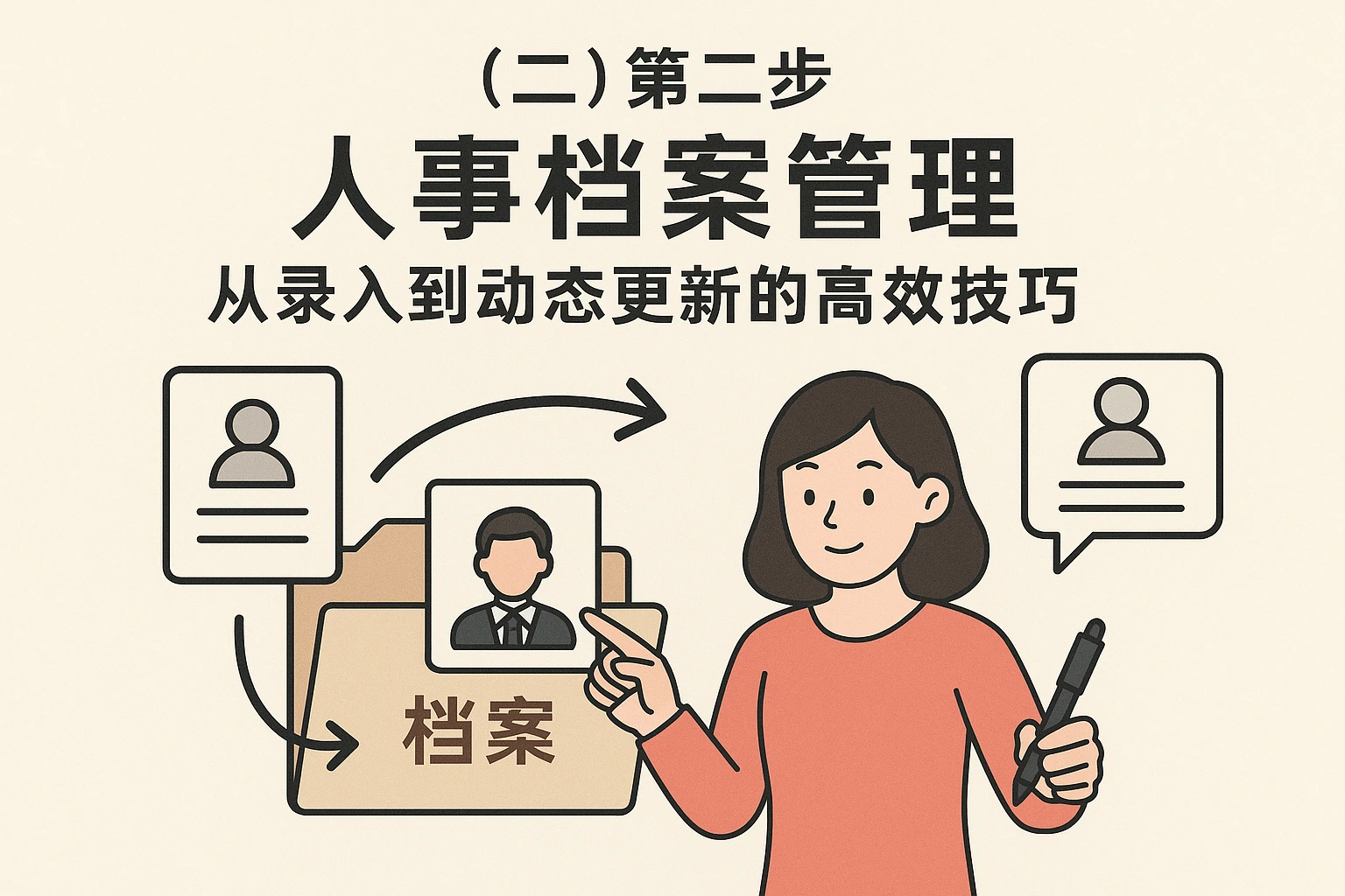 （二）第二步：人事档案管理——从录入到动态更新的高效技巧