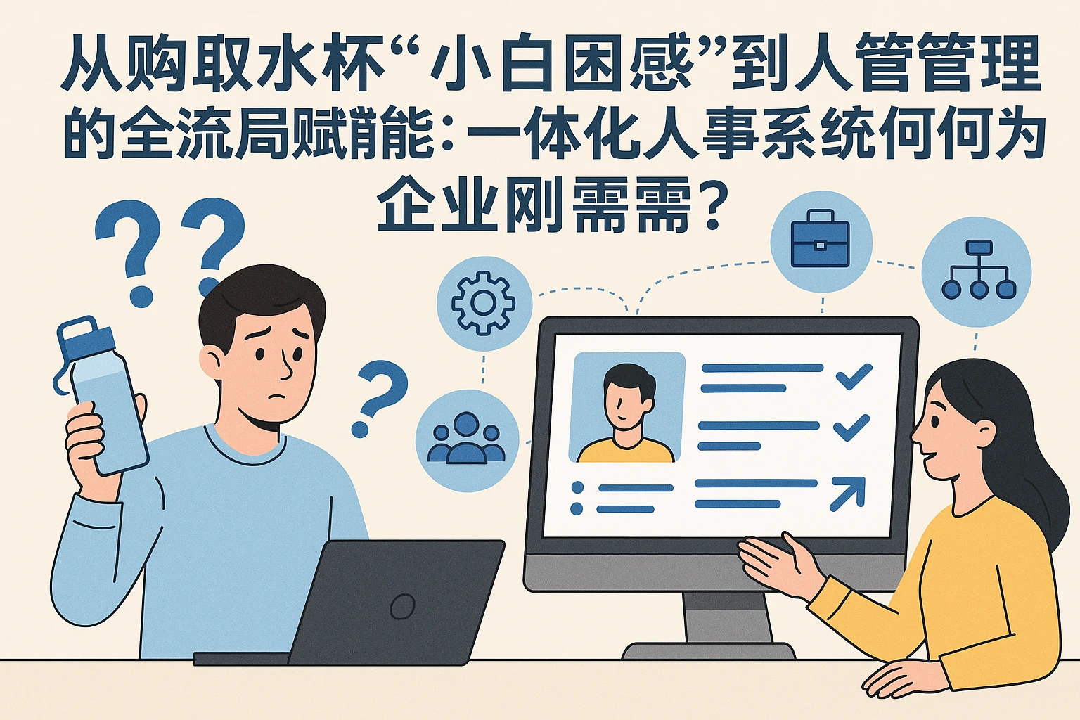 从采购水杯的“小白困惑”到人事管理的“全流程赋能”：一体化人事系统为何成为企业刚需？