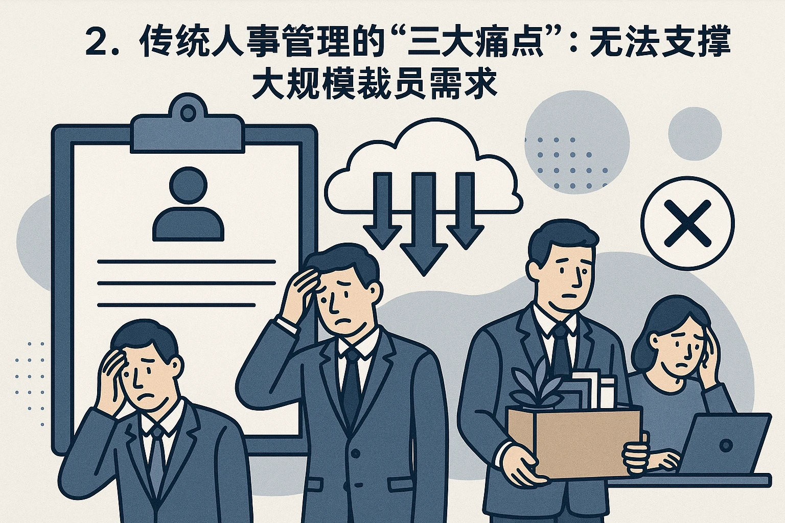 2. 传统人事管理的“三大痛点”：无法支撑大规模裁员需求