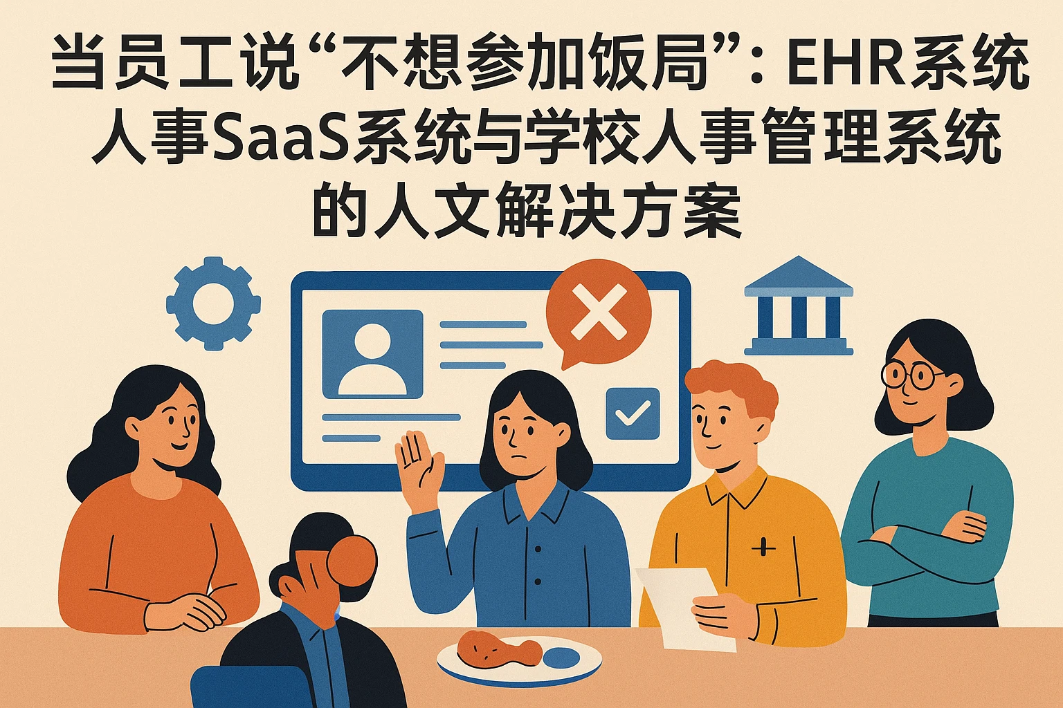 当员工说“不想参加饭局”：EHR系统、人事SaaS系统与学校人事管理系统的人文解决方案