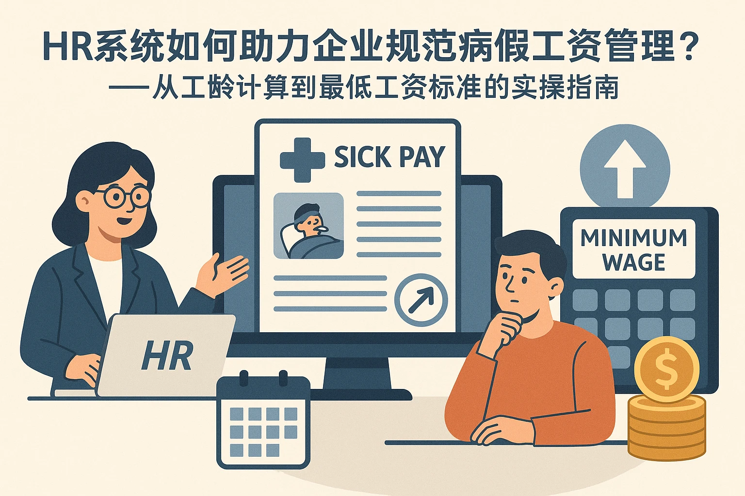 HR系统如何助力企业规范病假工资管理？——从工龄计算到最低工资标准的实操指南